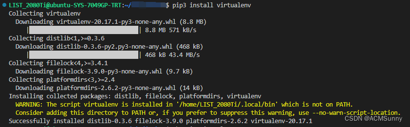 服务器pip3配置requirements.txt时候could not find a version that satisfies the ...