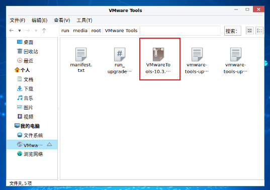 Install VMware Tools for V10 of virtual machine Kirin system ...