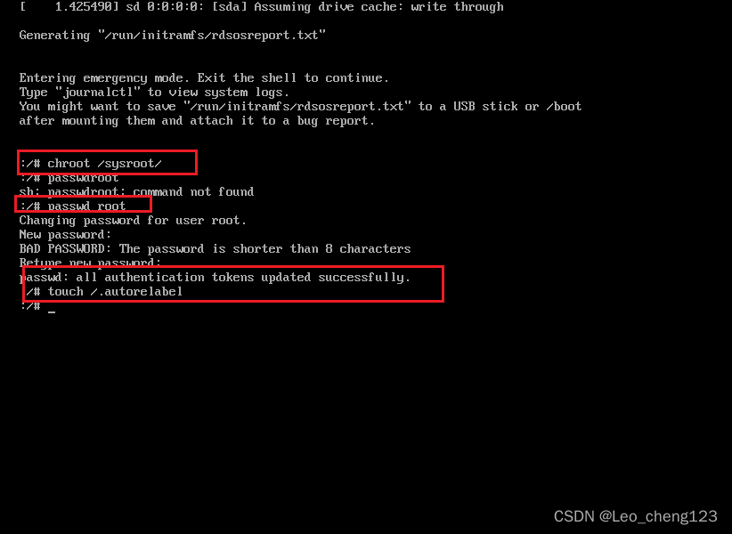 CentOS 7进入单用户模式修改root密码