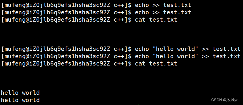 查看文件内容的指令:cat,tac,nl,more,less,head,tail,写入文件:echo