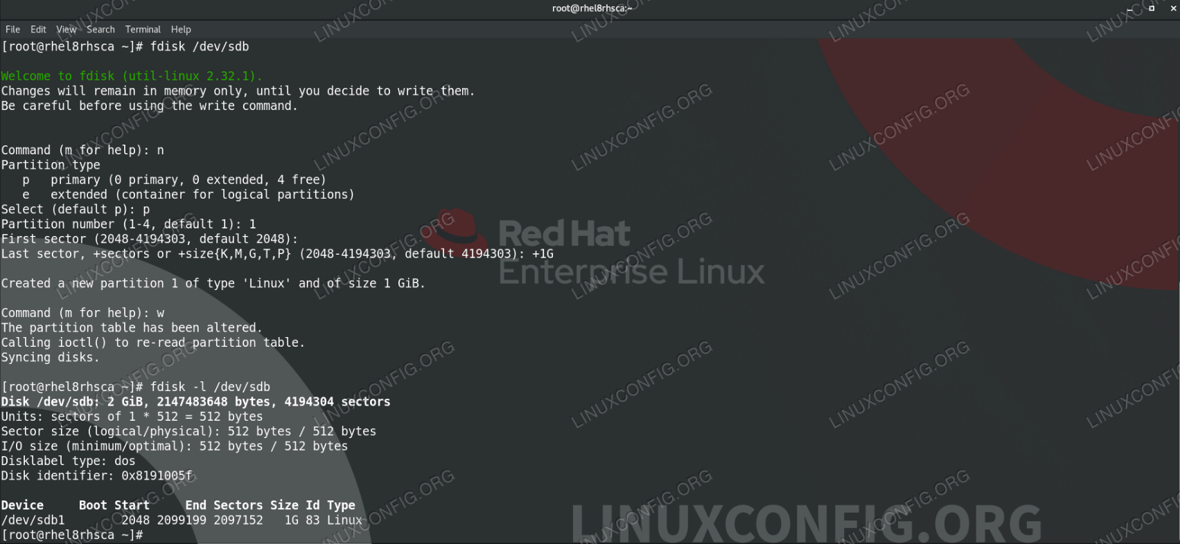 gdisk How to list, create, delete partitions on MBR and GPT disks RHCSA Objective Preparation