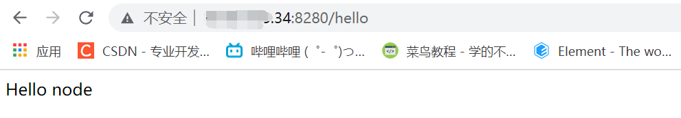 ip+端口访问