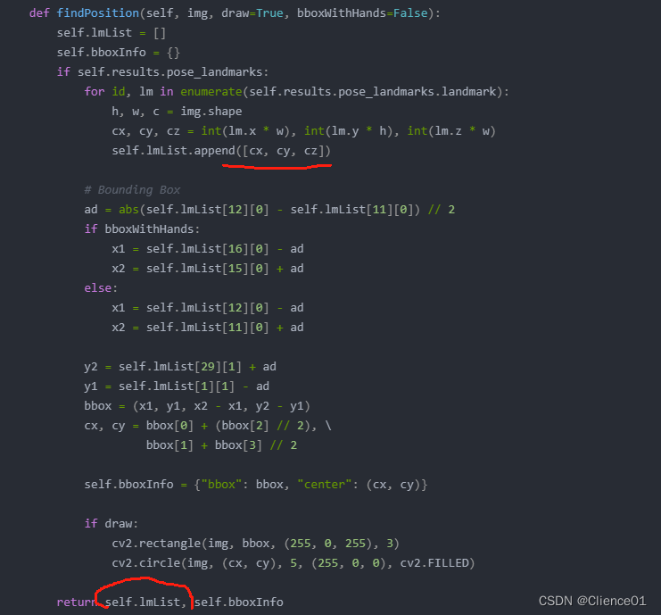 Python学习笔记5--人体姿势和Unity3D_lmstring += f'{lm[1]},{img.shape[0] - lm[2 ...