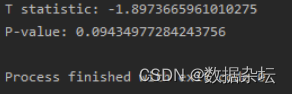 Python数据分析实战-实现T检验（附源码和实现效果）