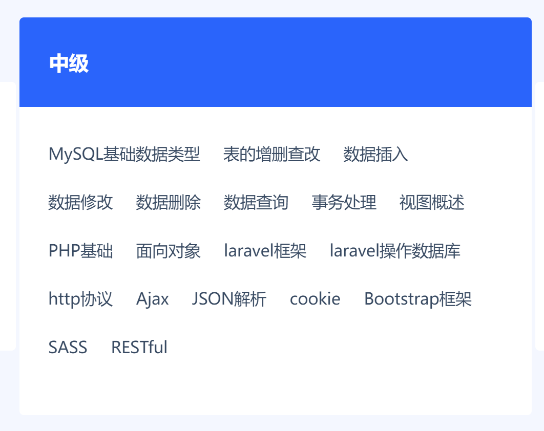 2019年1+X 证书 Web 前端开发中级理论考试题目原题+答案——第一套