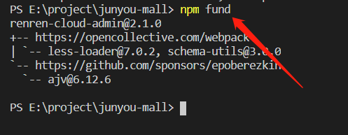 packages are looking for funding run `npm fund` for details