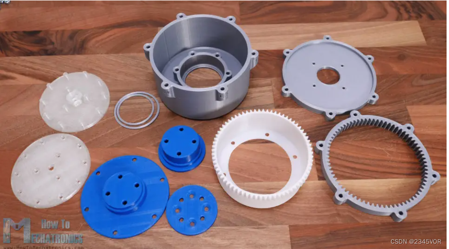 3D Printed parts for Strain Wave Gear