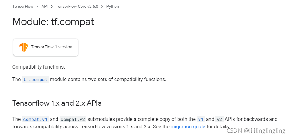 no model named “compat“ ，Tensorflow 版本问题