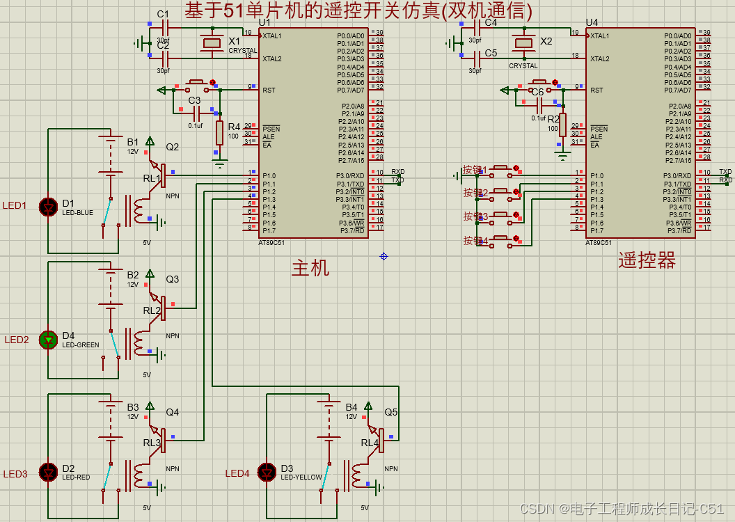16-基于51单片机的遥控开关仿真(双机通信)-csdn博客