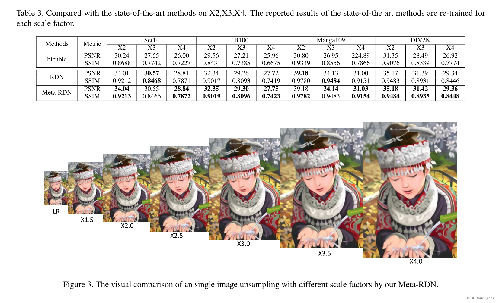 文献阅读 Meta-SR: A Magnification-Arbitrary Network for Super-Resolution