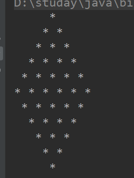 java打印菱形代码_打印空心菱形