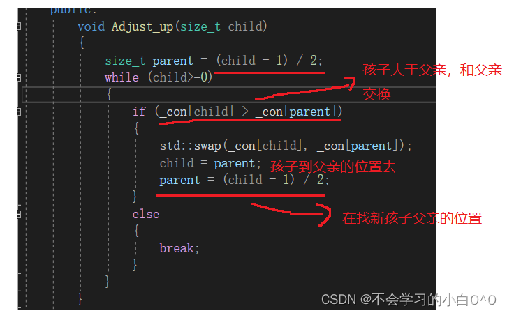 优先级队列的模拟实现（仿函数）