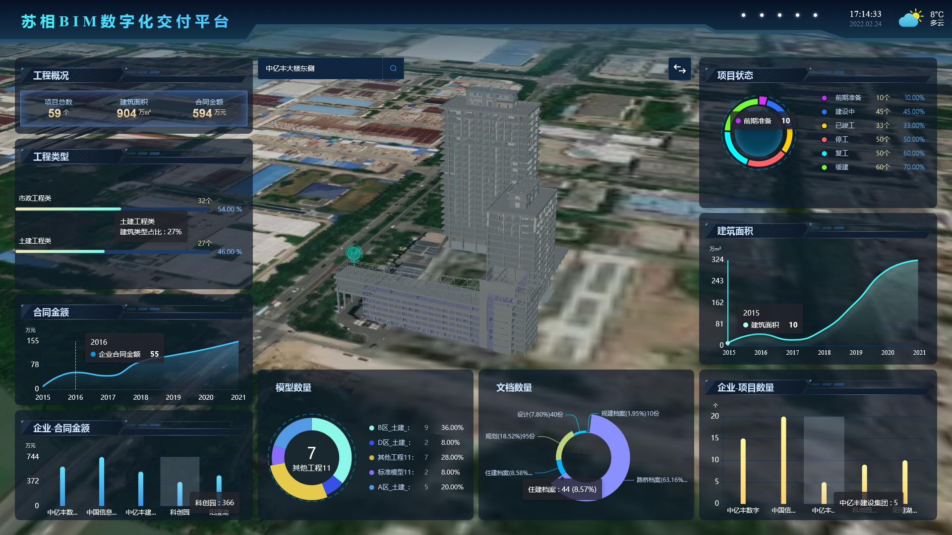 dtbim是基于ifc(工业基础类)数据交换标准和 webgl技术的建筑信息模型