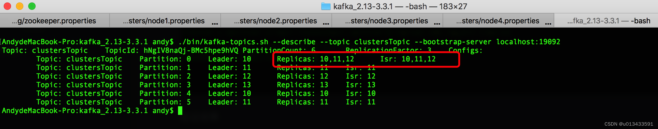 Kafka Cluster 扩容  添加副本  重分配分区