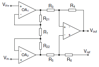 a fully-differential three-opamp IA