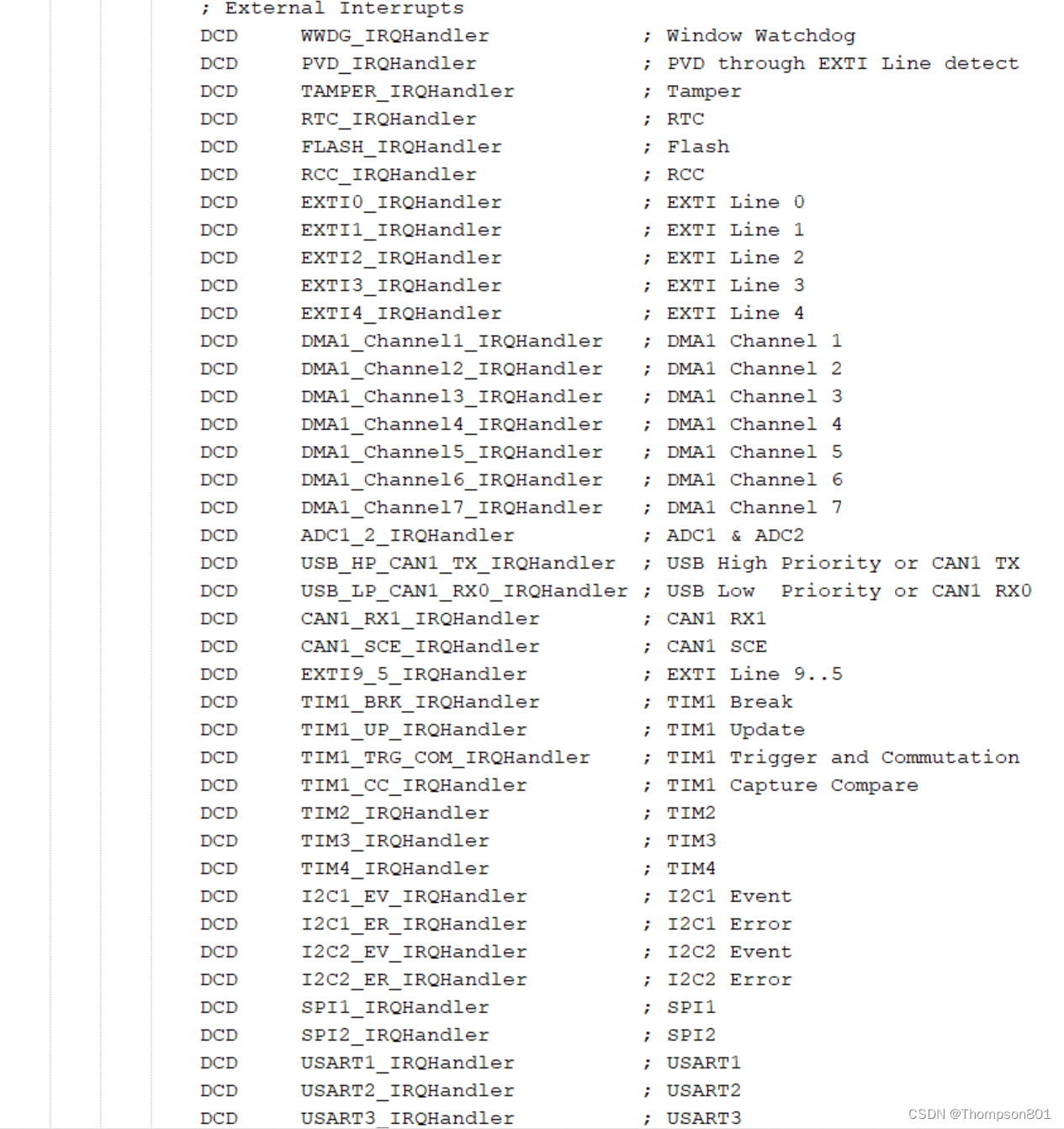 浅谈ARM CortexM系列架构——异常和中断（一）_arm nvic中断CSDN博客