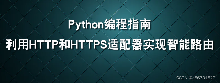 Python编程指南：利用HTTP和HTTPS适配器实现智能路由