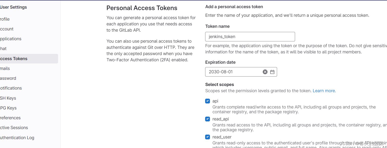 【jenkins】jenkins配置gitlab项目