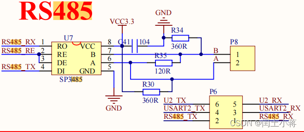 stm32 RS485 SP3485 - Programmer Sought