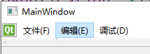 Qt应用开发(基础篇)——菜单栏 QMenuBar
