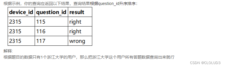 SQL21 浙江大学用户题目回答情况