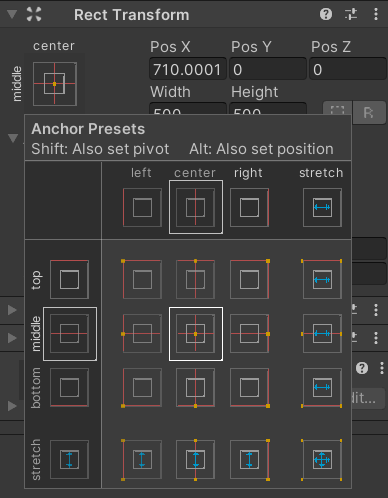 Anchor Presets