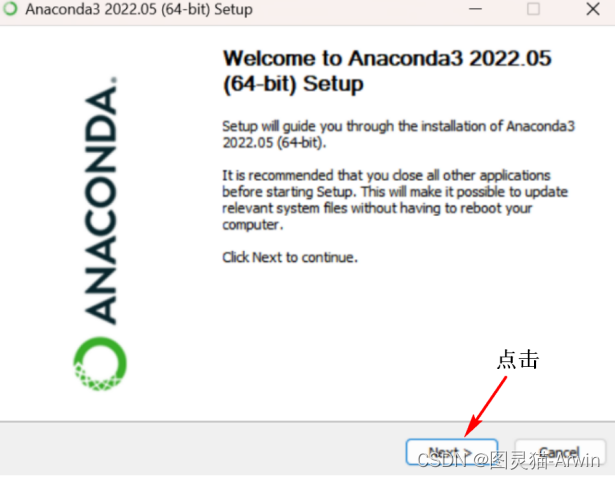 Figure 2-1 Installing Anaconda on Windows