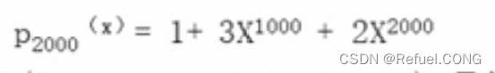 P2000(x)= 1+ 3X1000 + 2X2000