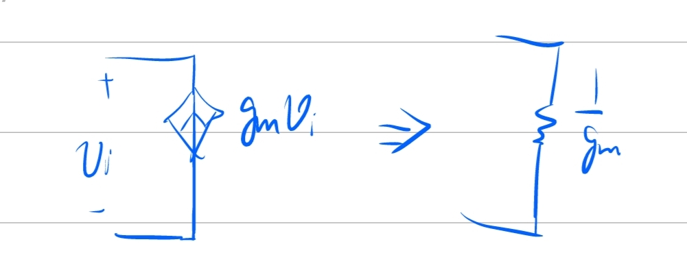 压控电流源等效成一个电阻