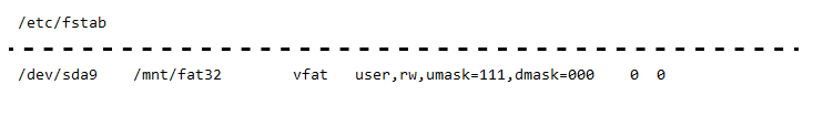 [Linux 基础] -- Linux 之 fstab 文件详解