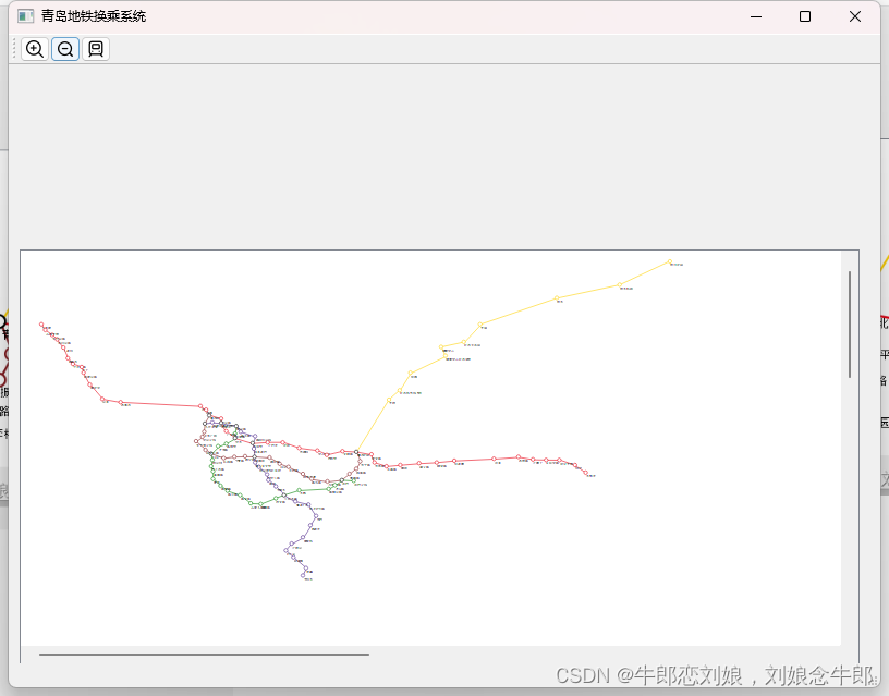 Qt地铁智慧换乘系统浅学（ 二 ）将存储的站点线路信息绘制到graphicsView（图形视图部件）