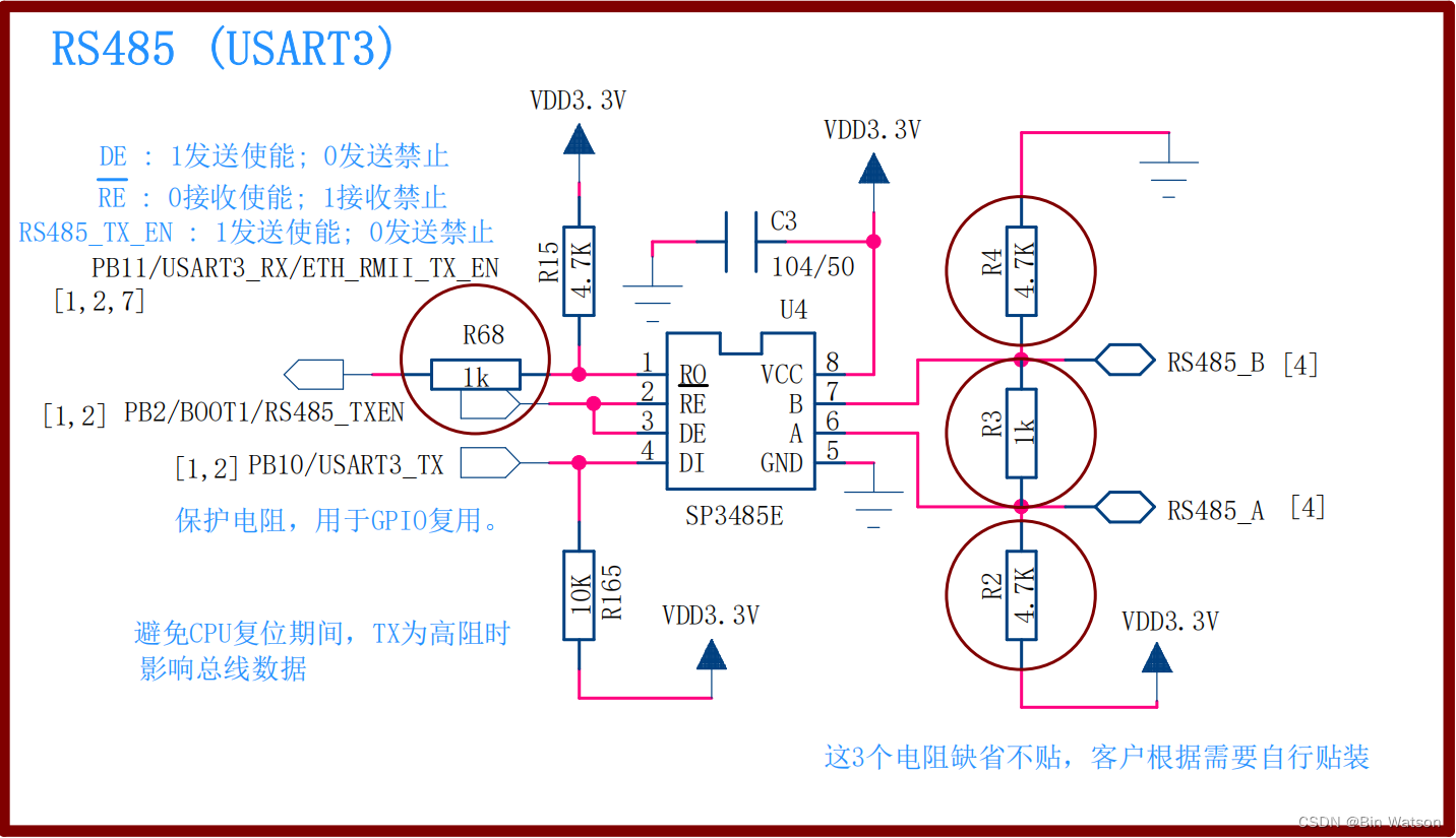 使用RS485芯片进行串口通讯