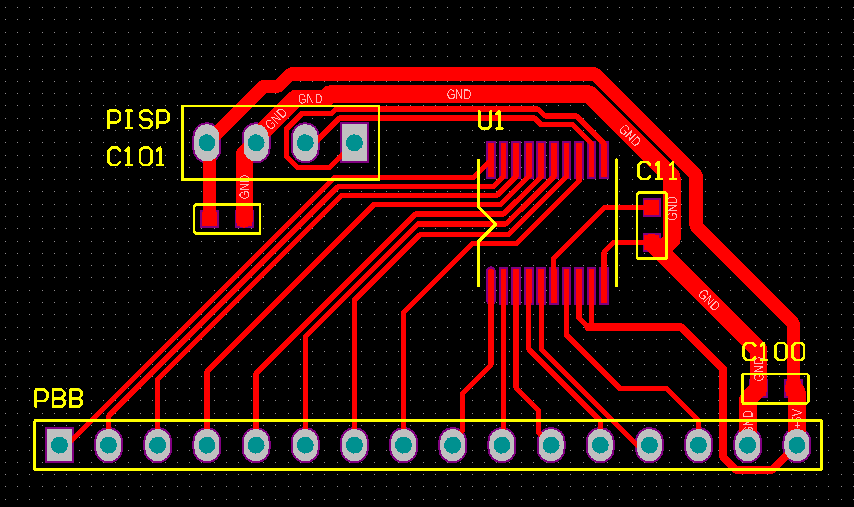 ▲ 图1.2.4 电路板PCB