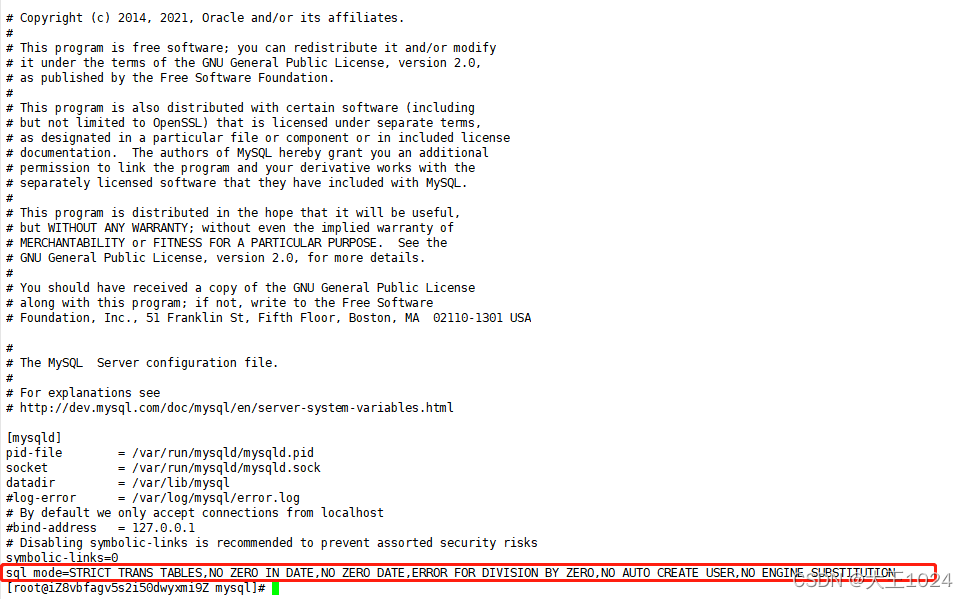 容器部署MySQL5.7错误-this is incompatible with sql_mode=only_full_group_by