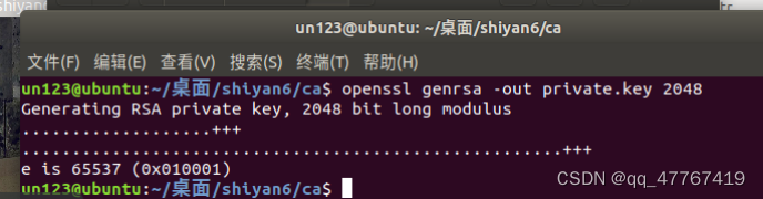 生成一个private.key的私钥文件