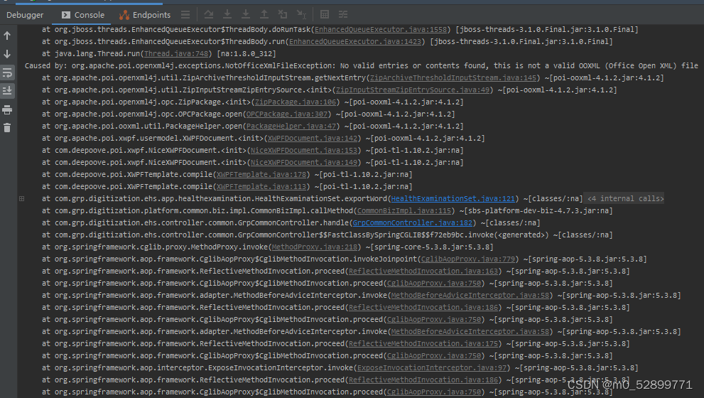 No valid entries or contents found, this is not a valid OOXML (Office