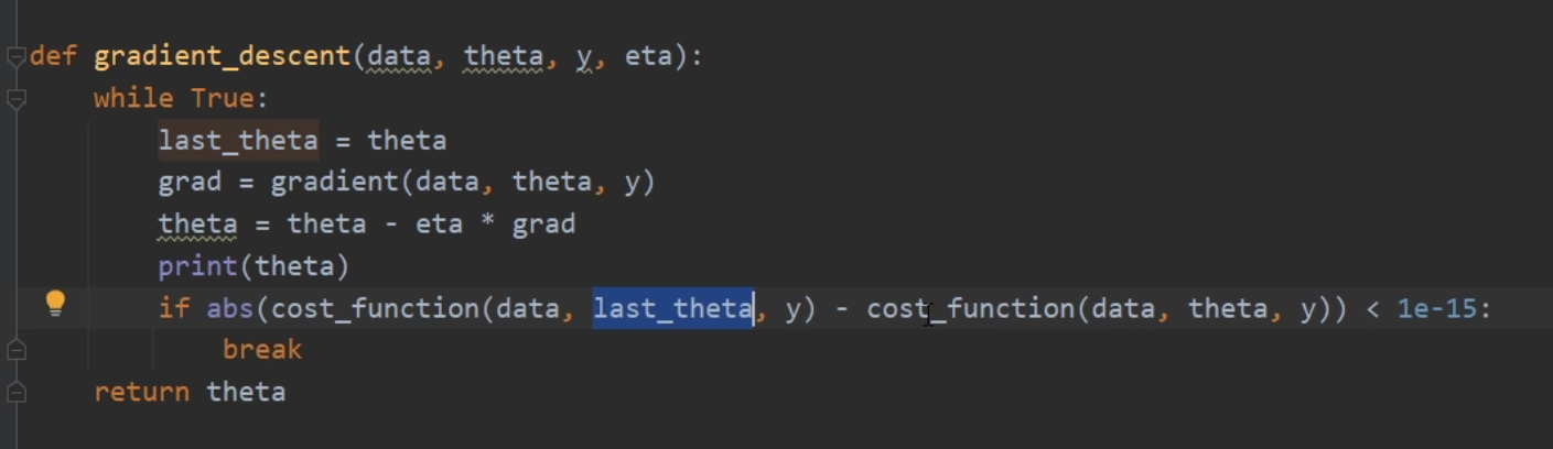 Explain on gradient decline algorithm - Programmer Sought