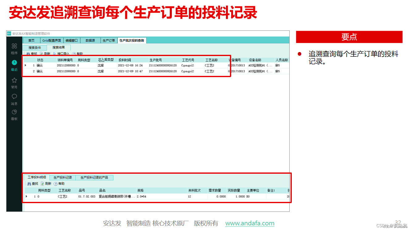 安达发|汽车零部件行业追溯系统的应用