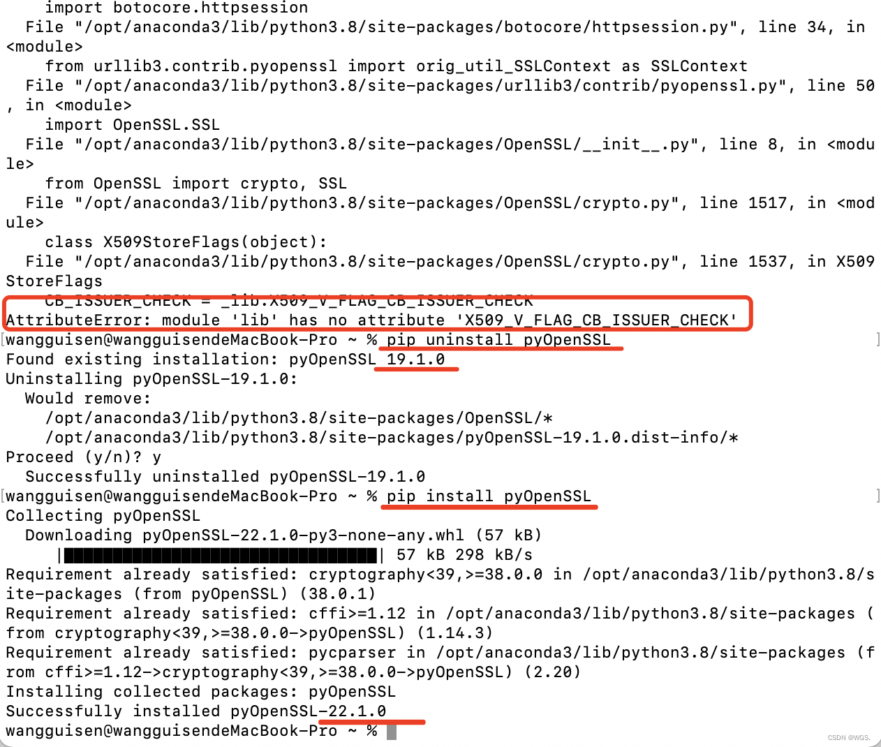 Troubleshooting: 'Lib' Module Lacks Attribute 'X509_V_Flag_Cb_Issuer_Check'