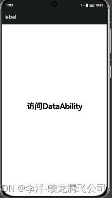 HarmonyOS/OpenHarmony应用开发-DataAbility开发体验