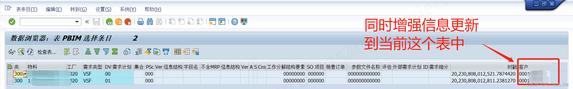 SAP 计划独立需求屏幕增强（MD61/MD62/MD63）