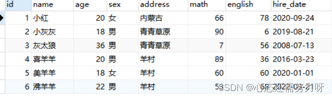 SQL语句对表中数据进行增删改操作[DML]