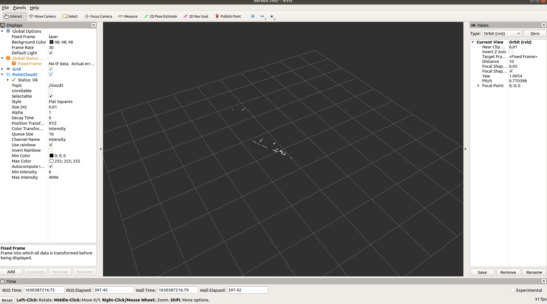 ROS中点云学习（九）：sensor_msgsLaserScan转sensor_msgsPointCloud2_laserscan转换