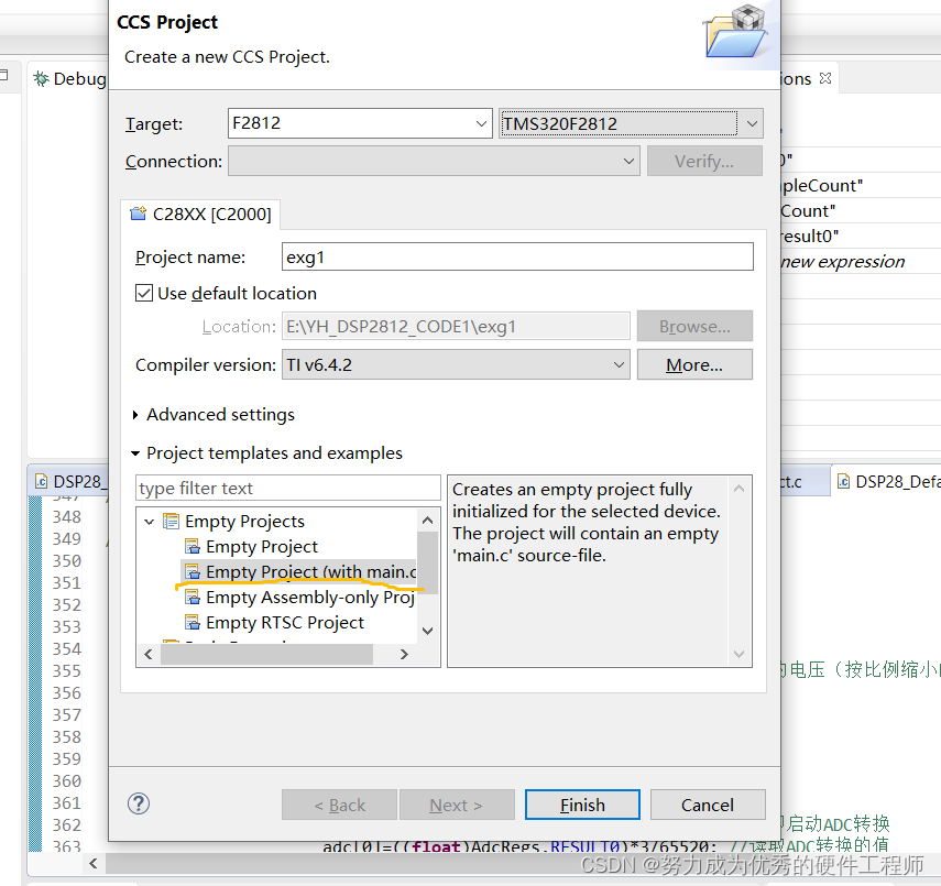 一种使用DSPF2812芯片在CCS6.0平台上出现#10234-D: unresolved symbols remain问题的可能解决办法 ...