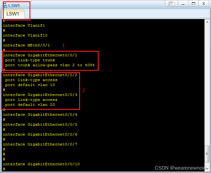 Trunk口的简单实例_pc与交换机做trunk-CSDN博客