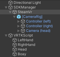 SteamVr、VRTK配置