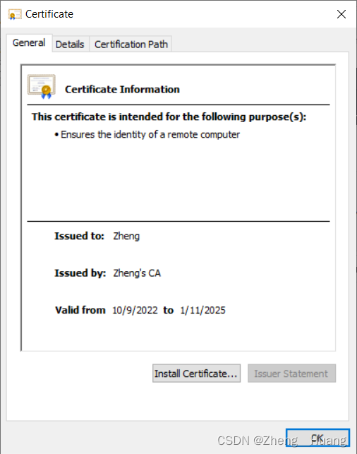 kali cert