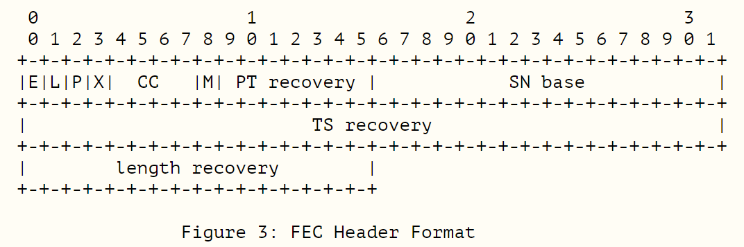 FEC报头格式