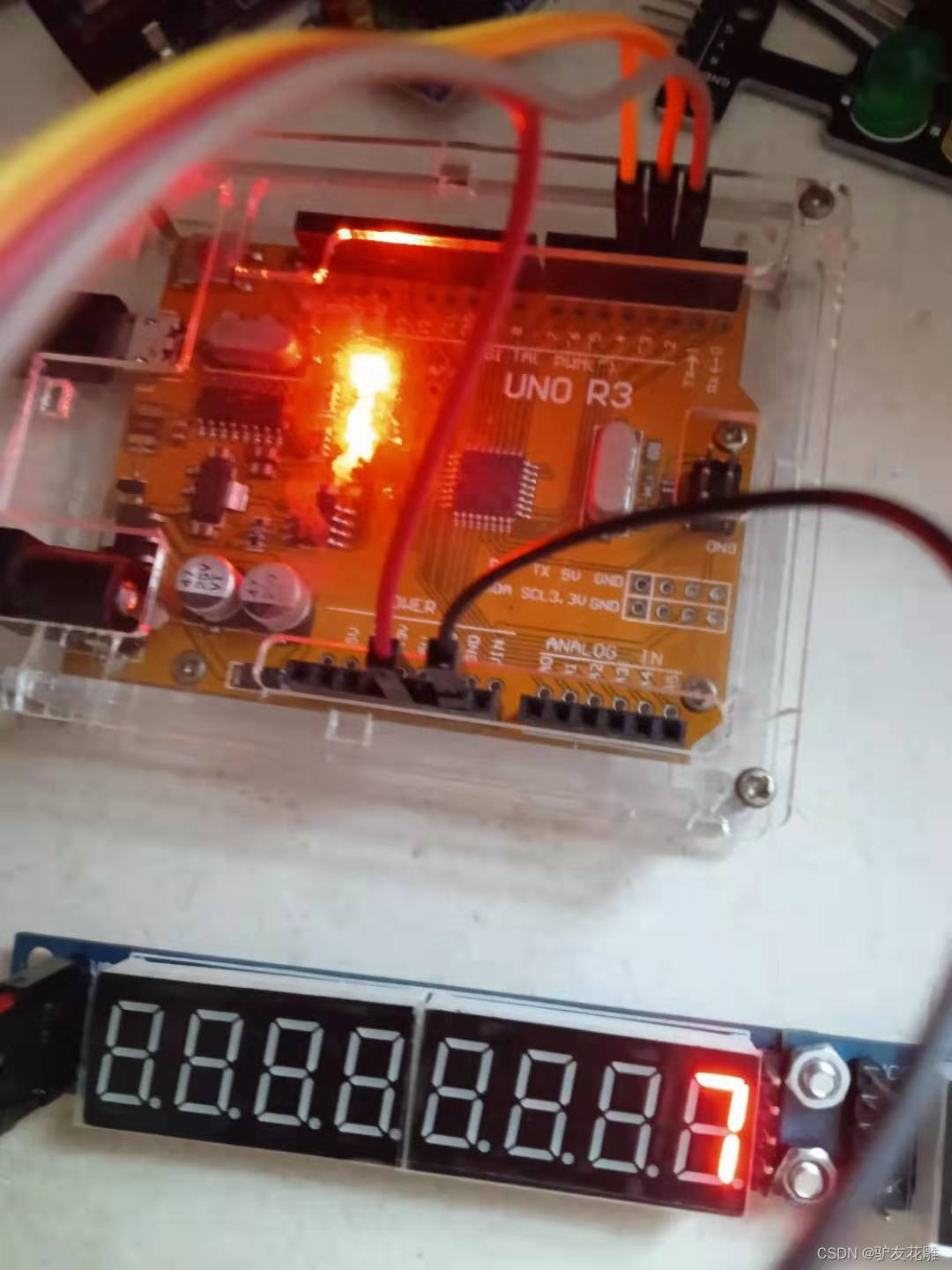 【雕爷学编程】Arduino动手做（81）--- 8位LED数码管模块2