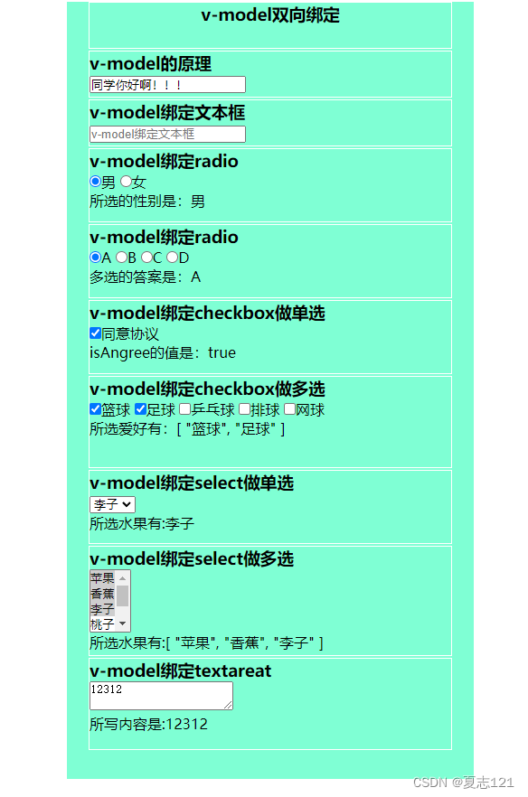 Vue.js事件修饰符及v-model双向数据绑定